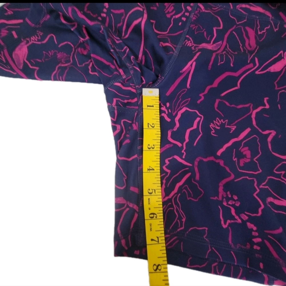 Avia Navy Bike Shorts with Pink Floral Print - Picture 6 of 7